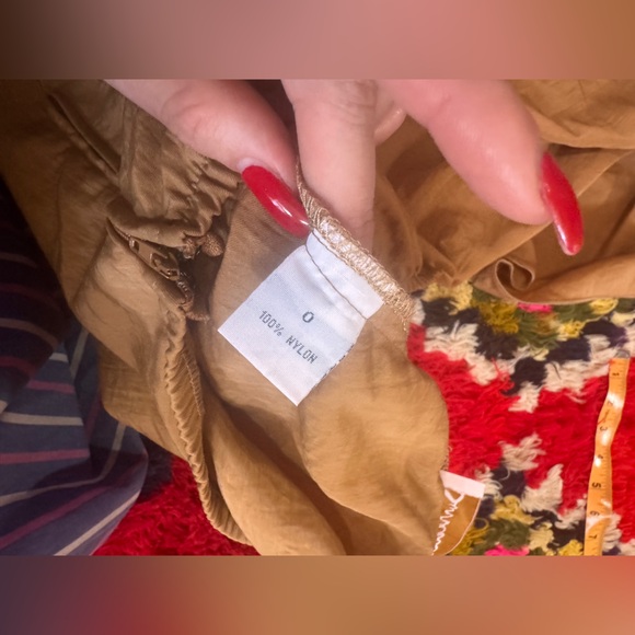 Y2K Vintage Khaki Asymmetrical Cargo Skirt Sz M - Picture 5 of 11